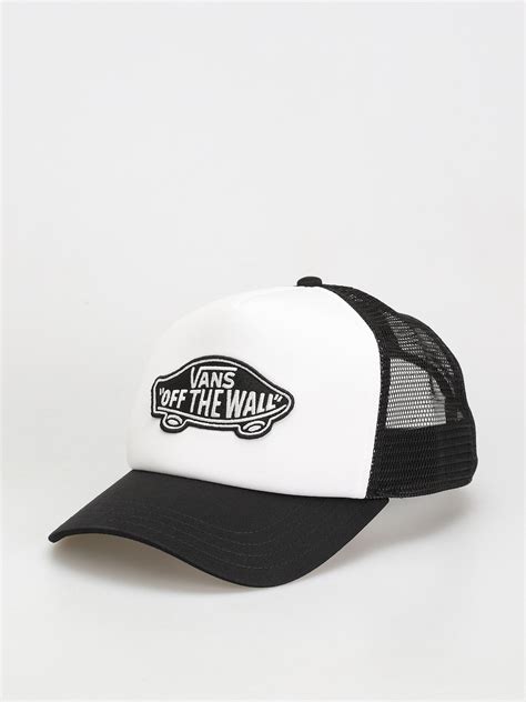 Shop Vans Classic Patch Trucker Cap In Black/white .